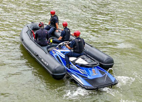 水上电单车连专用橡皮艇
